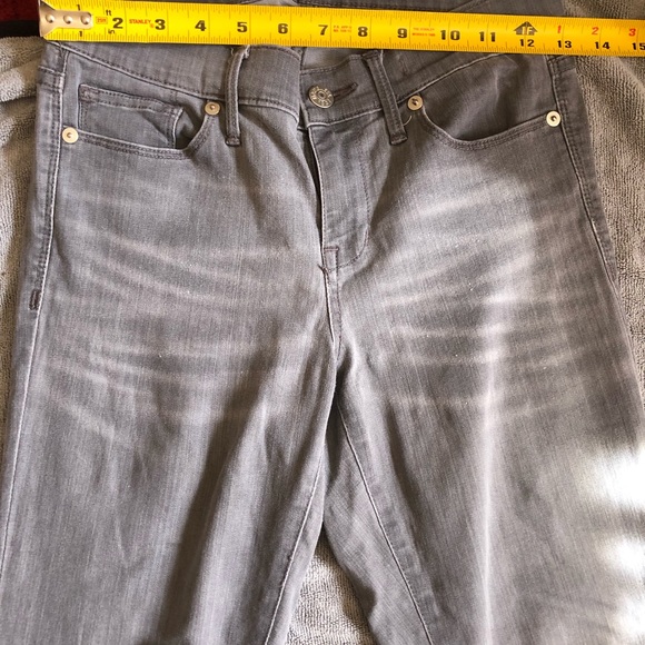 Madewell Faded Gray Jeans with side zippers - Picture 11 of 13